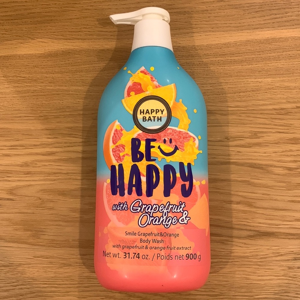 New Korean Happy Bath Be Happy with Grapefruit & Orange 31.74 fl oz